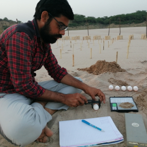 Pawan carrying out his research
